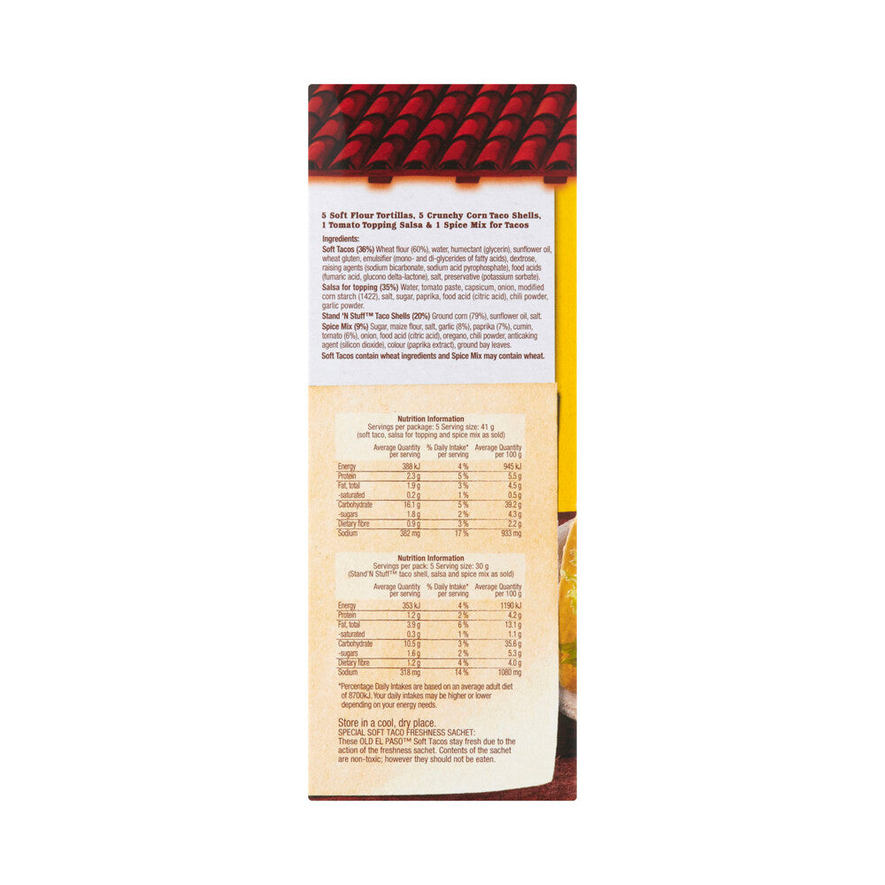 Old El Paso Mexican Style Hard N Soft Taco Kit - 350g