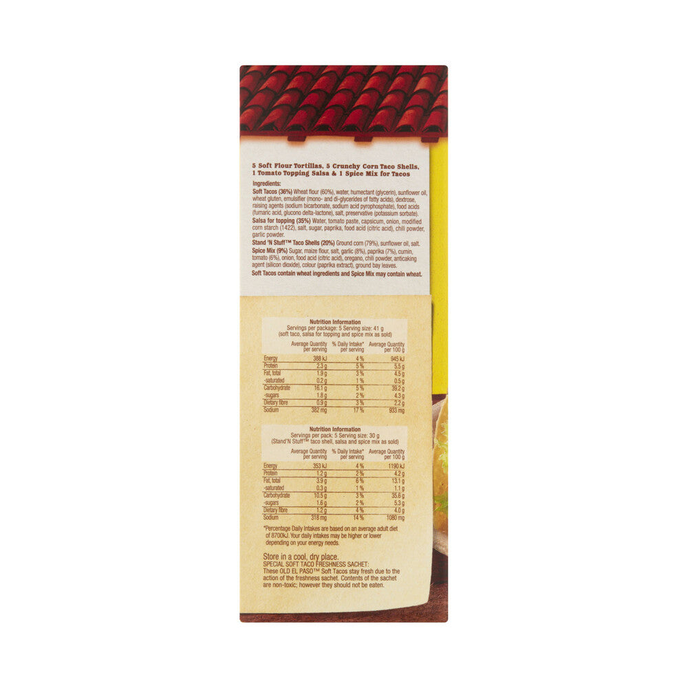 Old El Paso Mexican Style Hard N Soft Taco Kit - 350g