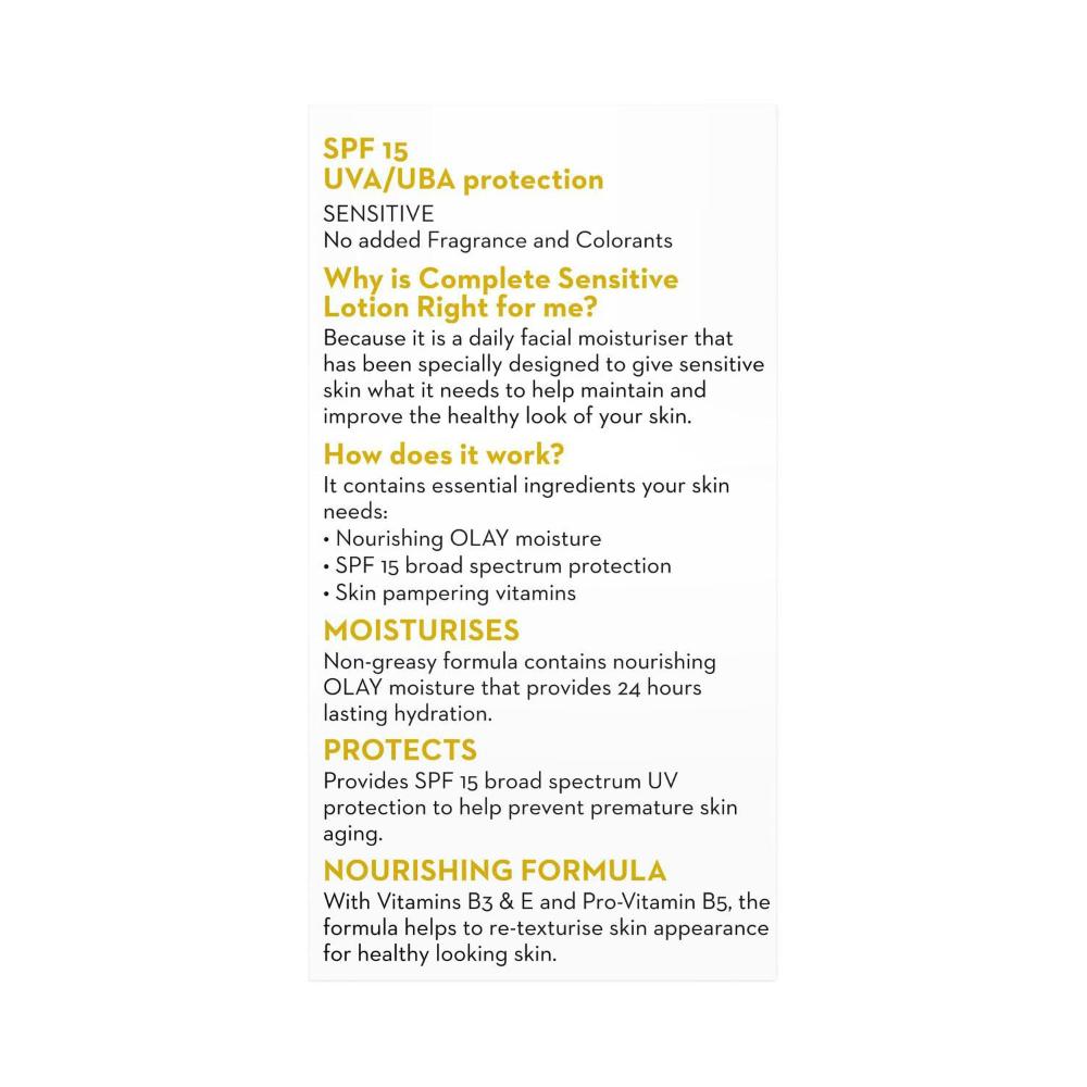 Olay Complete Lotion UV Sensitive - 150mL