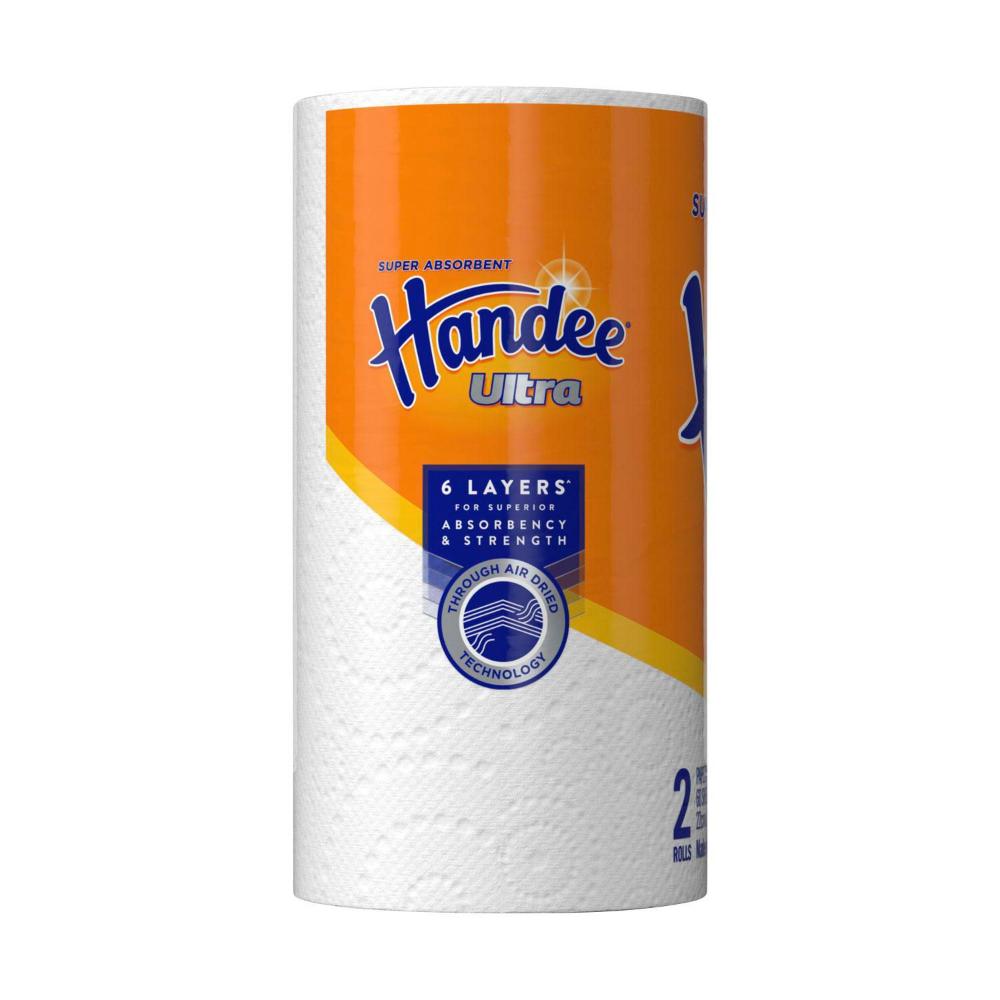 Handee Ultra Paper Towels Crisp White - 2 pack