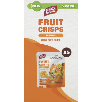 Snacktacular Fruit Crisps Mango 8g X 5 Pack