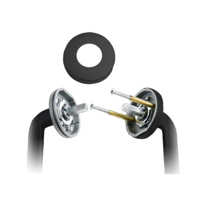 Lockwood Velocity Privacy Lever Set - 170mm - Matt Black - Easy Install