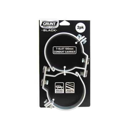 Grunt T-Slot 100mm Conduit Carrier - 2 Pack