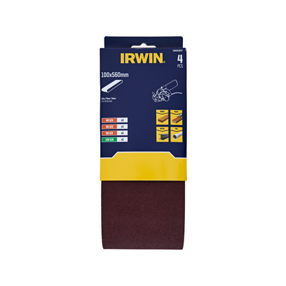 Irwin Sanding Belt - 100 x 560mm - 4 Pack