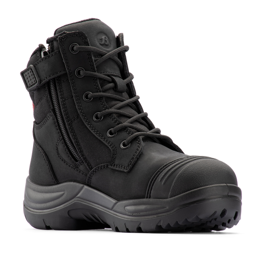 Bata Industrials Women's Black Luna Side Zip Safety Boot - US 7