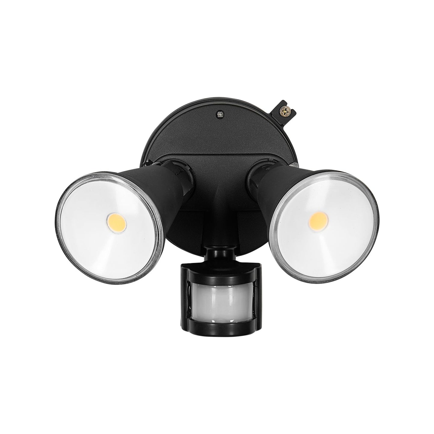 Brilliant Black Lamy DIY Twin Security Light - 330 x 180mm