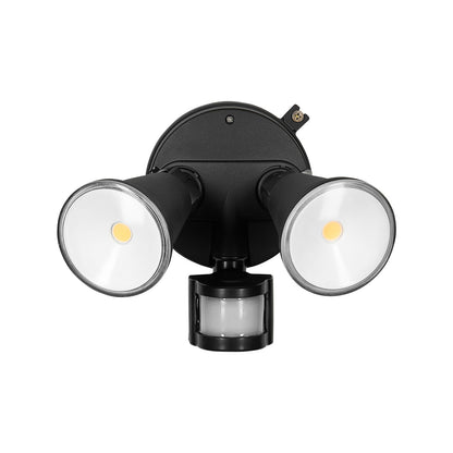 Brilliant Black Lamy DIY Twin Security Light - 330 x 180mm