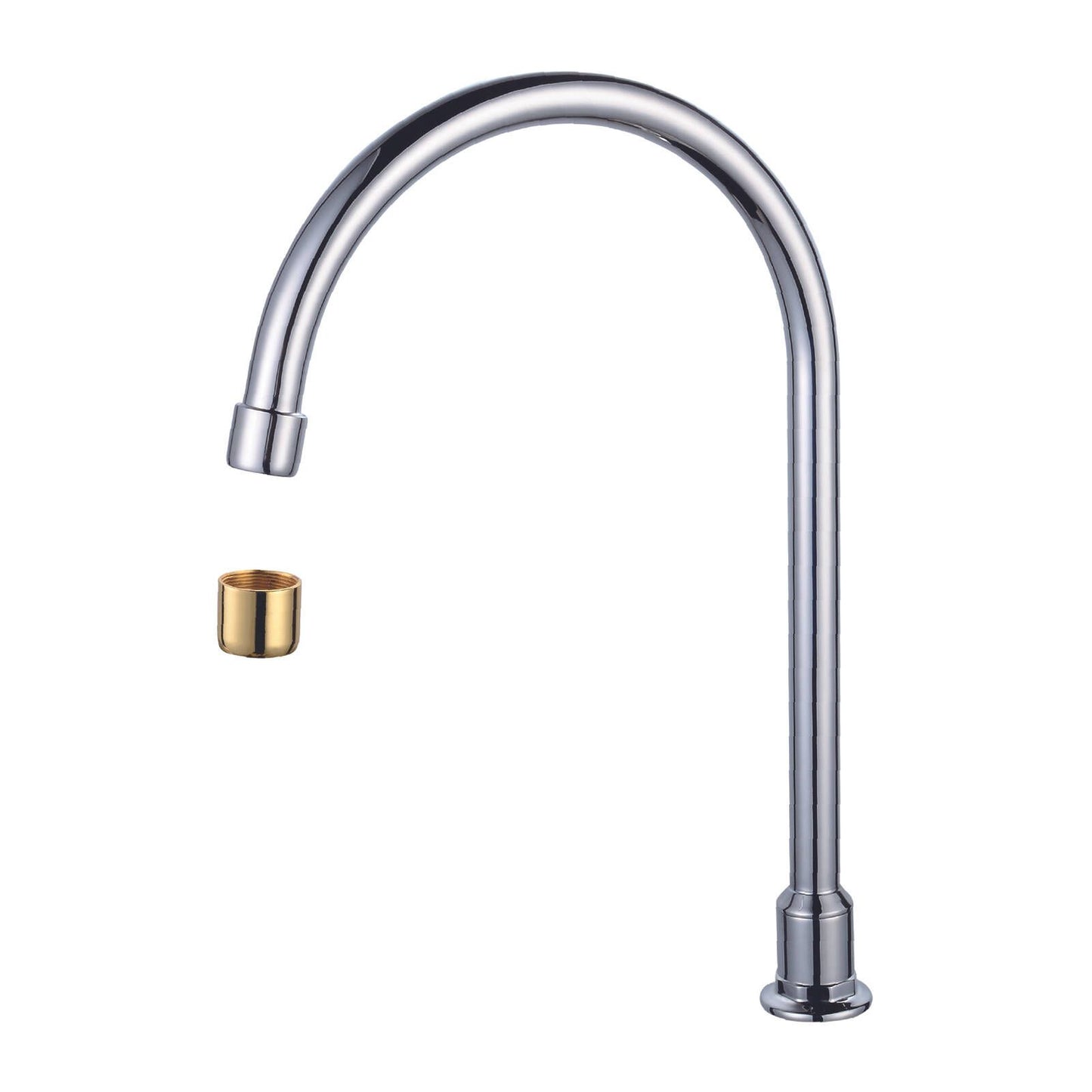Shaw Mason Large Chrome Swivel Spa Spout Hob - 24 x 326 x 217mm