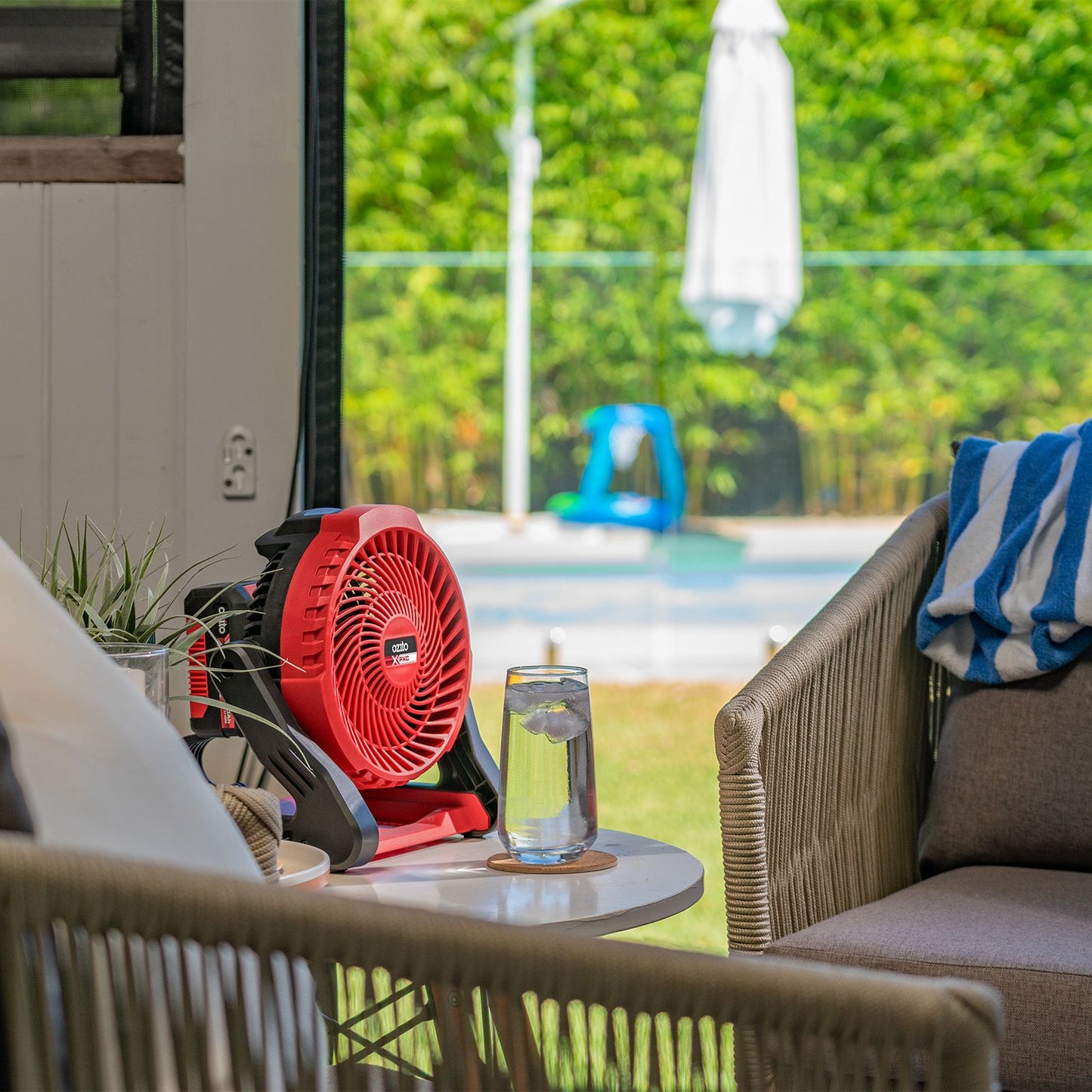 Ozito Cordless Portable Fan - PXPFS 018 - 18V