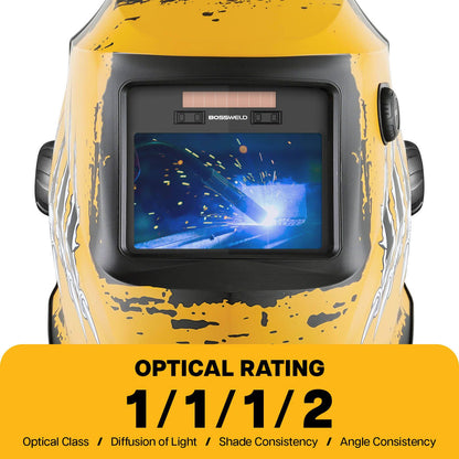 Bossweld Griz Variable Shade Welding Helmet