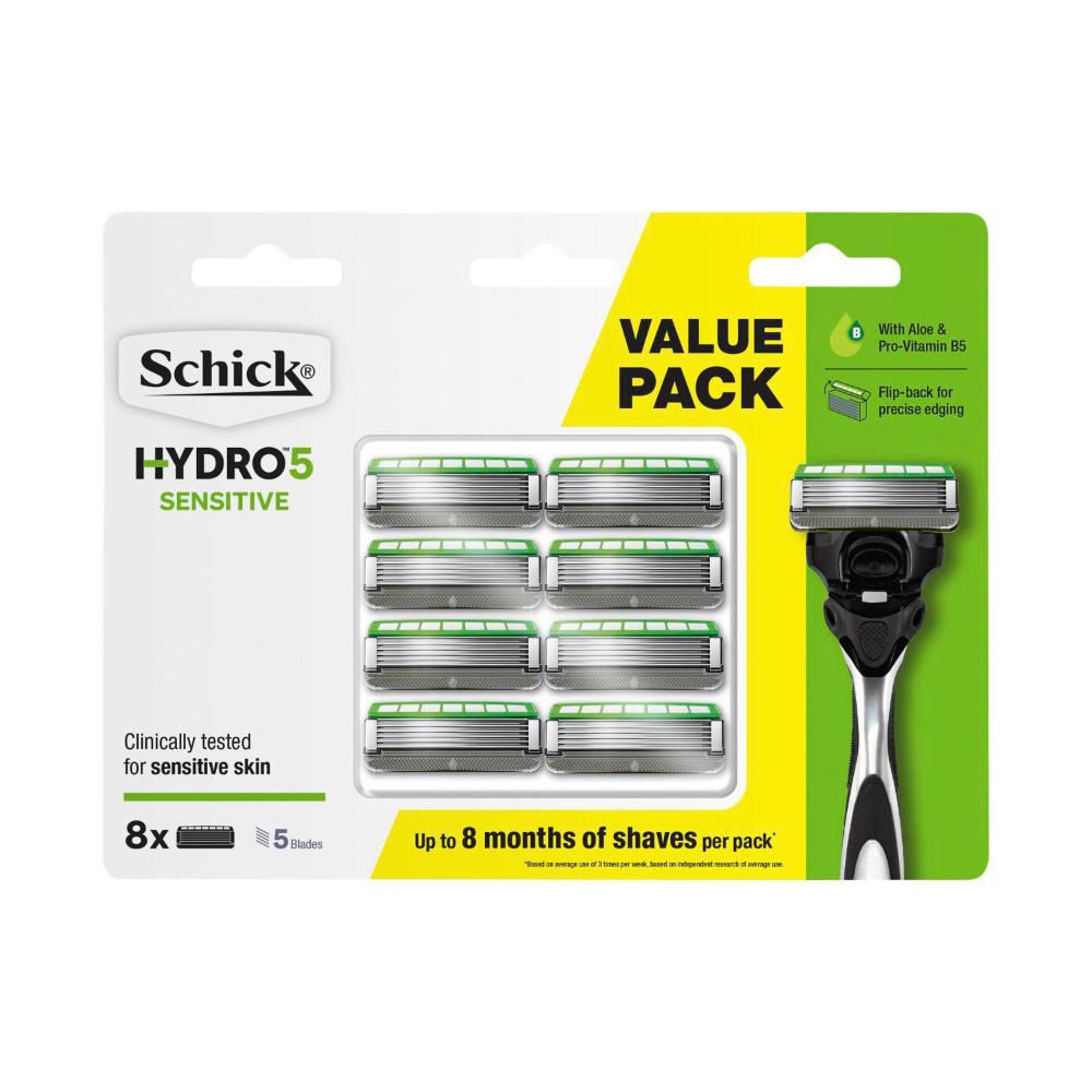 Schick Hydro 5 Sensitive Razor Blades Refills - 8 pack