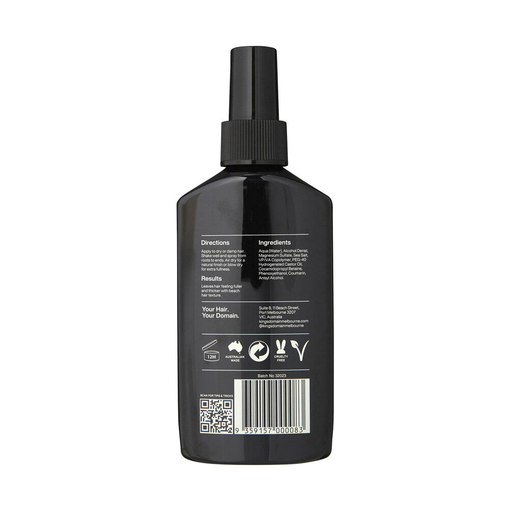 Kings Domain Melbourne Sea Salt Texture Spray - 200mL