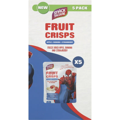 Snacktacular Fruit Crisps Apple Banana & Strawberry 8g X 5 Pack
