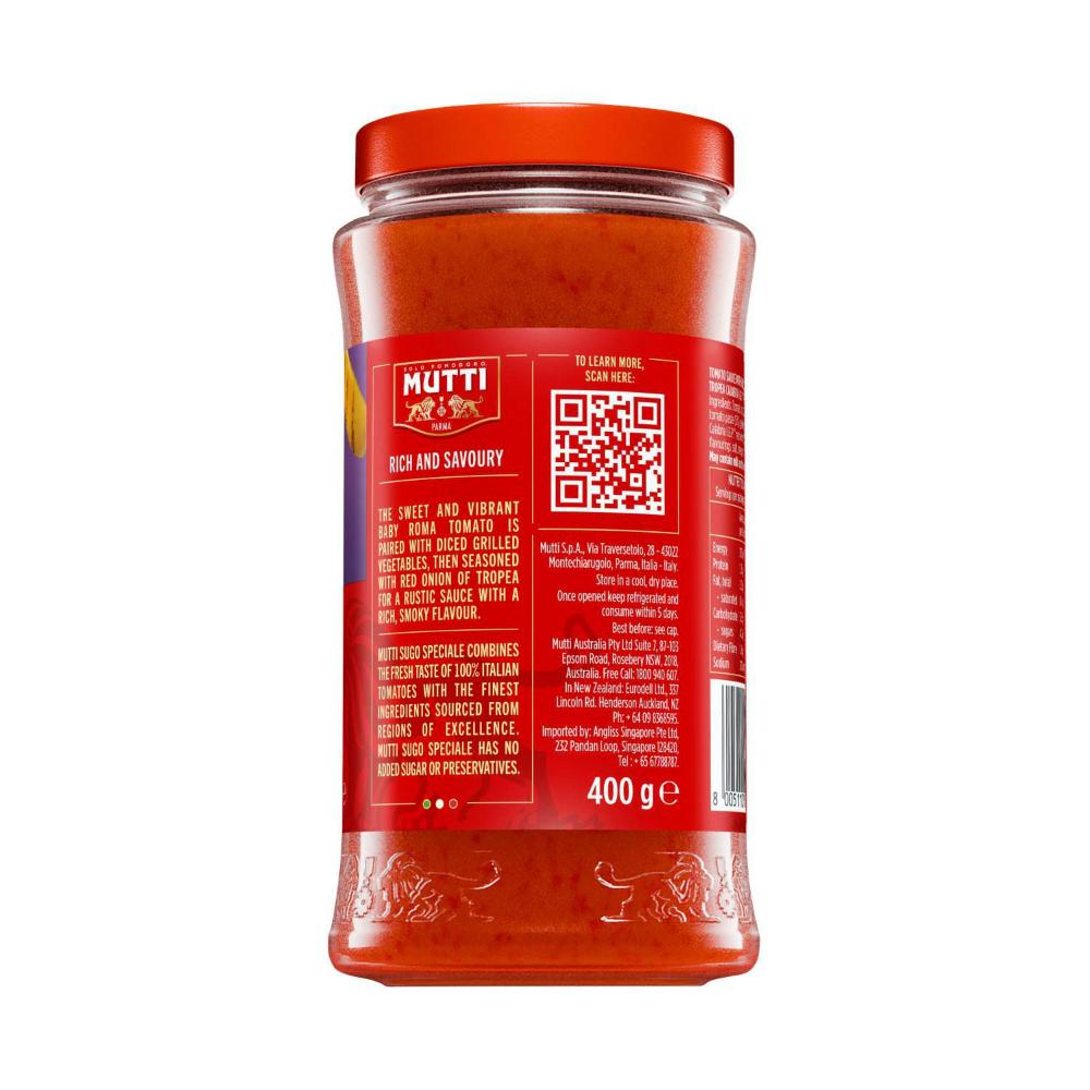 Mutti Sugo Speciale Grilled Vegetables - 400g