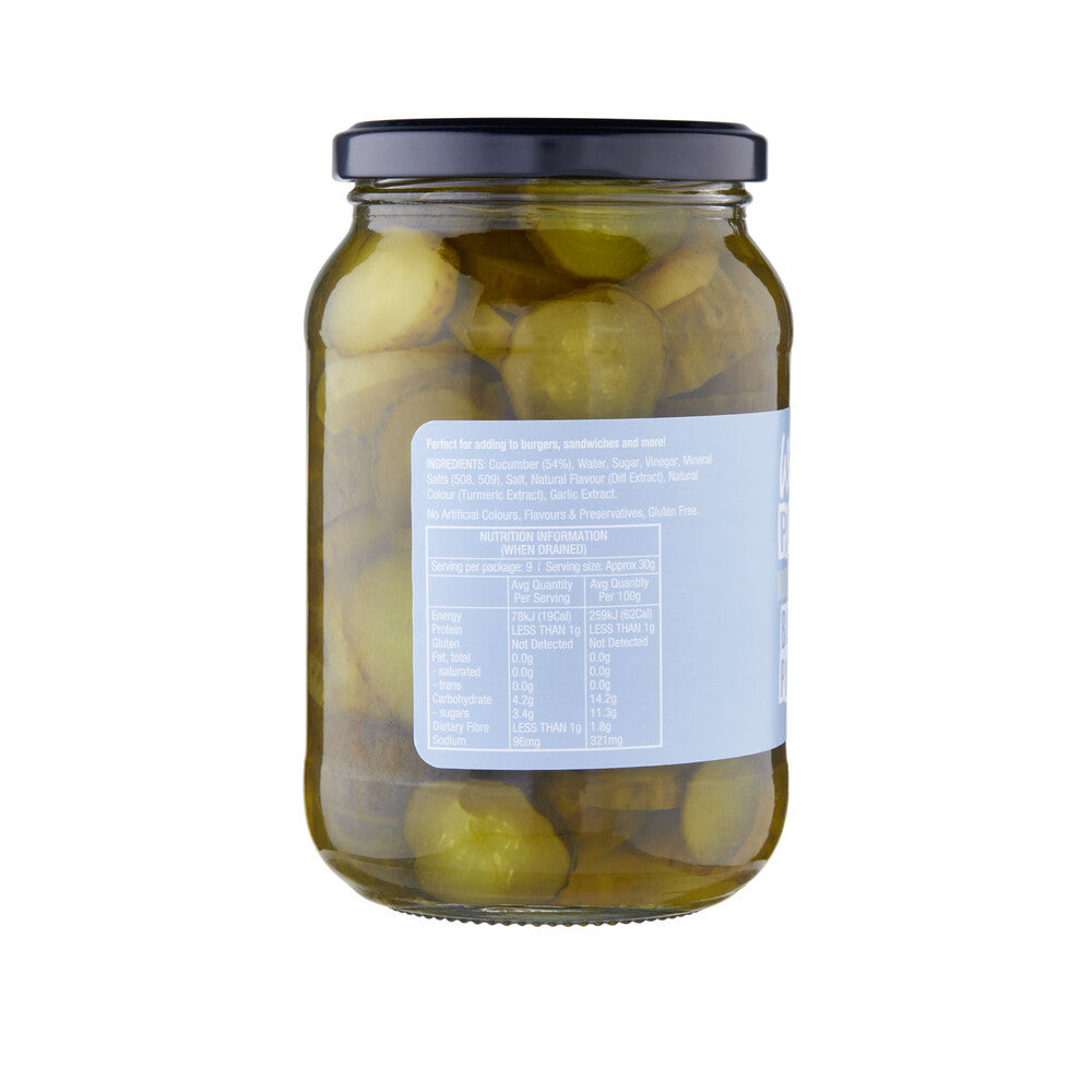 Wicked Burger Pickles - 500g