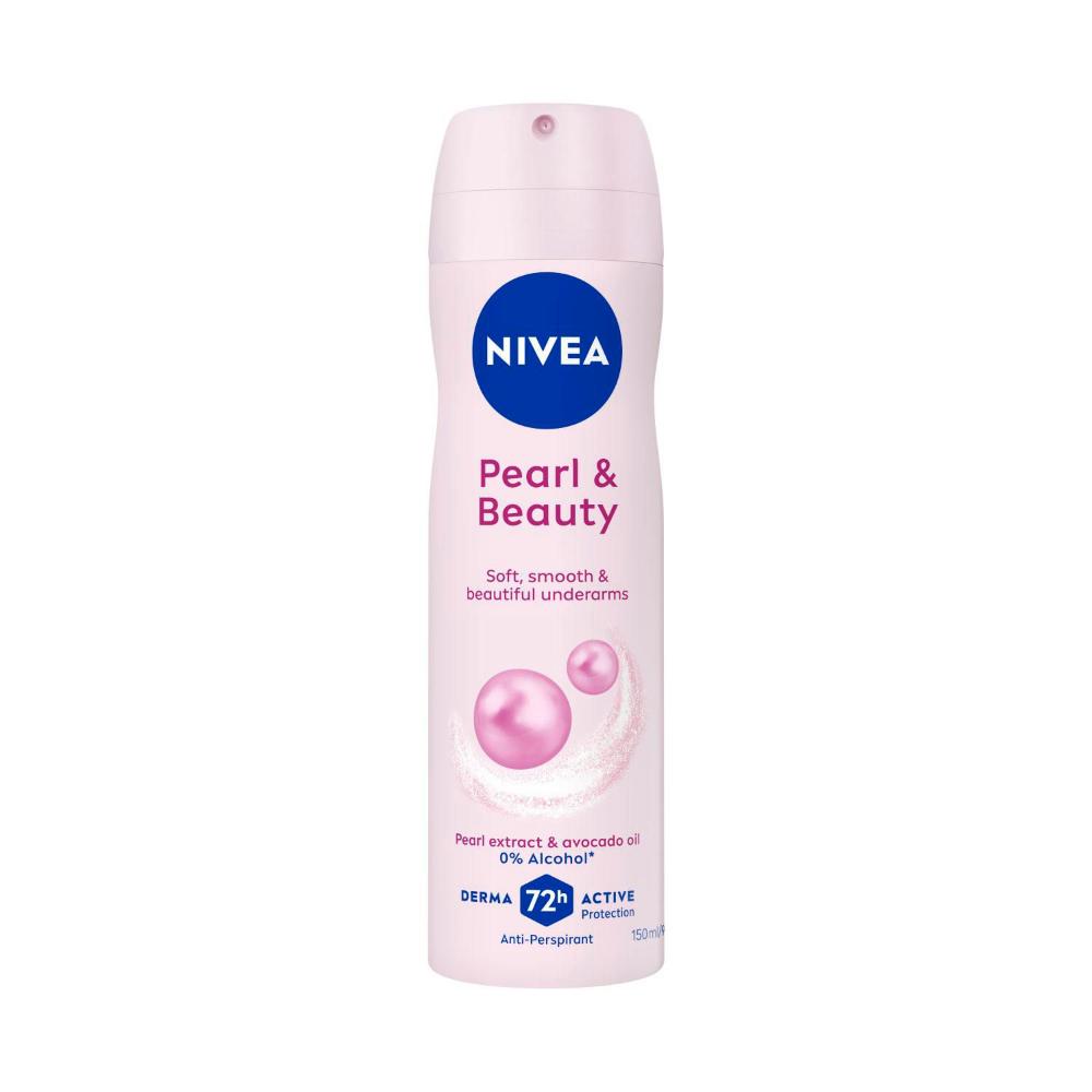 Nivea Pearl & Beauty Aerosol Antiperspirant Deodorant - 150mL