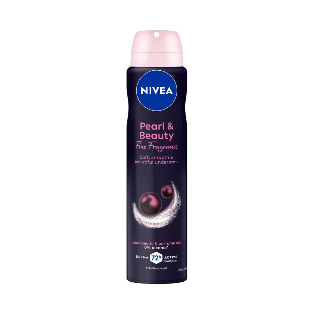 Nivea Deo Aero Female Pearl And Beauty Fine Fragrance Black Pearls - 250mL