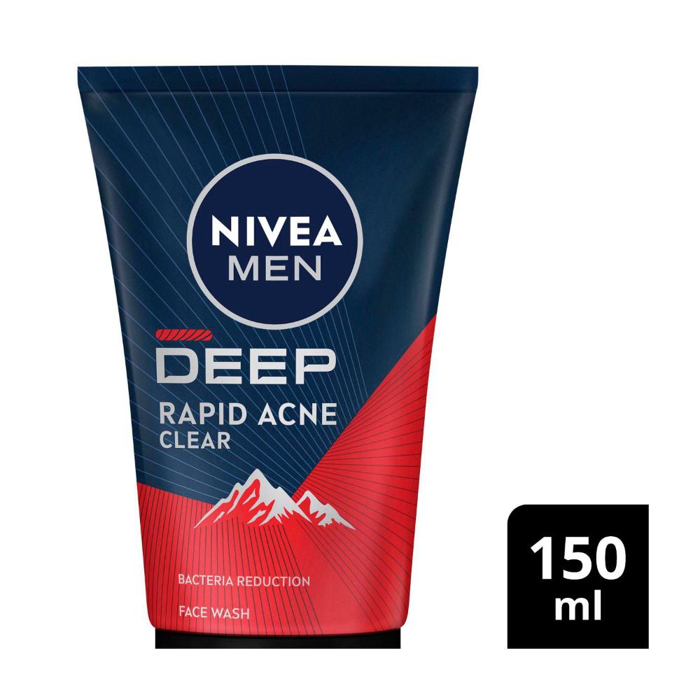 Nivea Men Deep Rapid Acne Clear Face Wash - 150mL