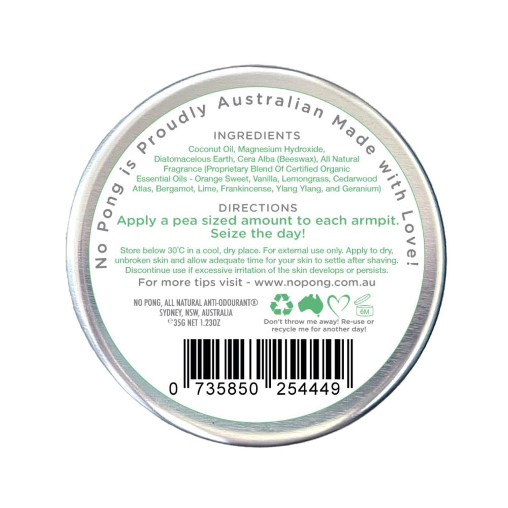 No Pong Deodorant All Natural Cream Bi-carb Free - 35g