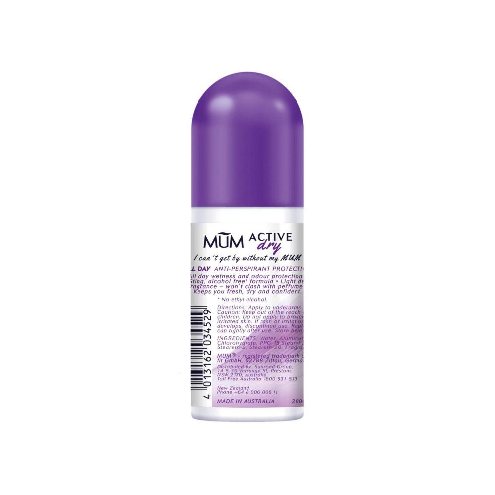 Mum Dry Anti-perspirant Active All Day Roll On Deodorant - 50mL