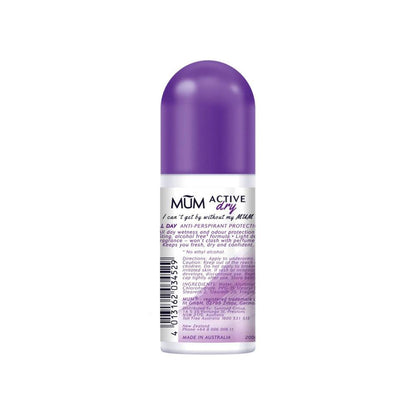 Mum Dry Anti-perspirant Active All Day Roll On Deodorant - 50mL