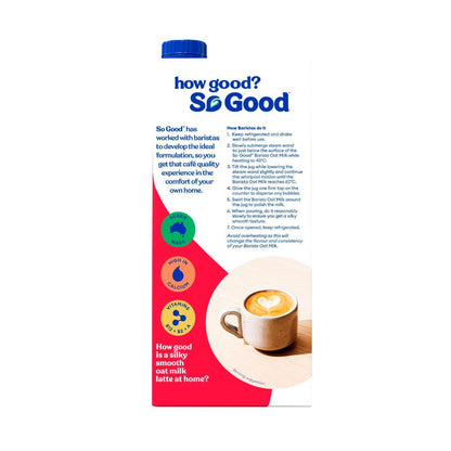 Sanitarium So Good Barista Oat Uht Milk - 1L