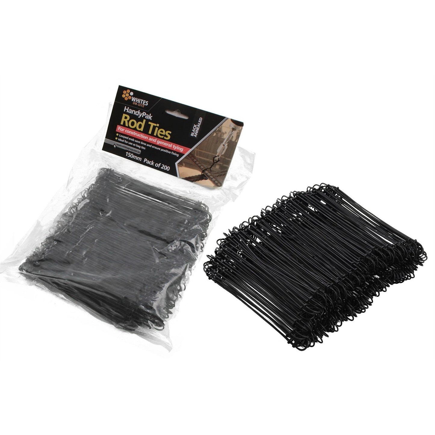 Jack Rod Ties - 150mm - 200 Pack