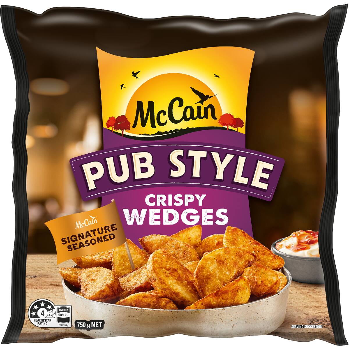 Mccain Pub Style Potato Wedges 750g