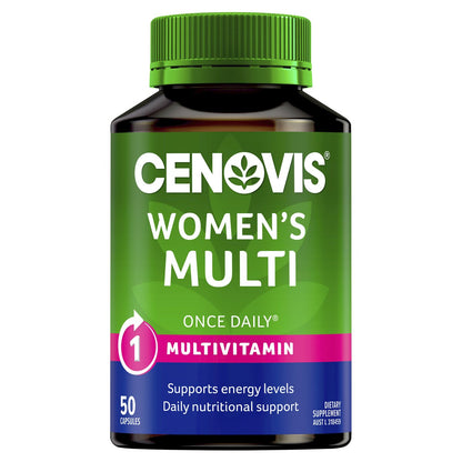 Cenovis Women's Multivitamin Capsules Multi Vitamin For Energy 50 Pack