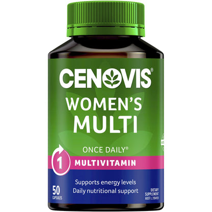 Cenovis Women's Multivitamin Capsules Multi Vitamin For Energy 50 Pack