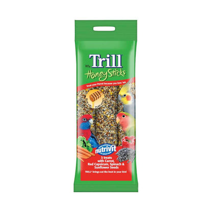 Trill Honey Sticks For Budgies & Cockatiels Bird Treat - 105g