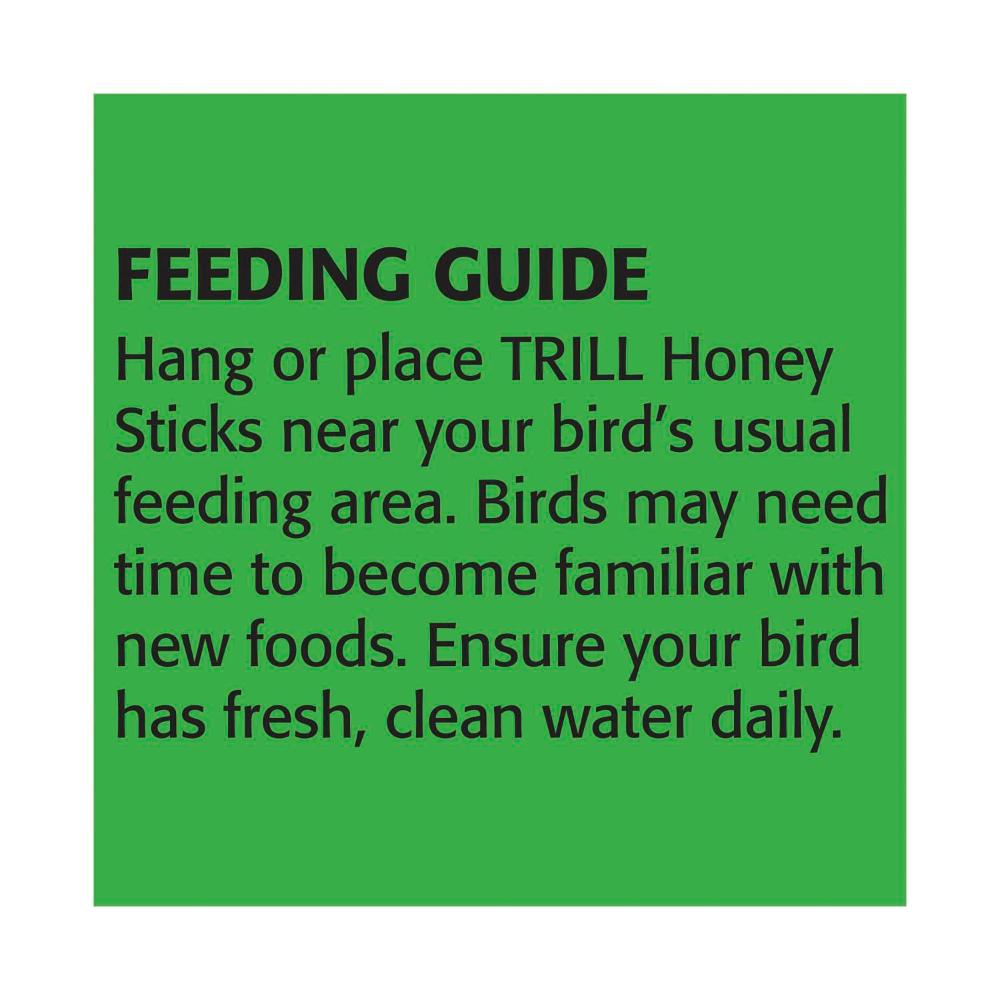 Trill Honey Sticks For Budgies & Cockatiels Bird Treat - 105g