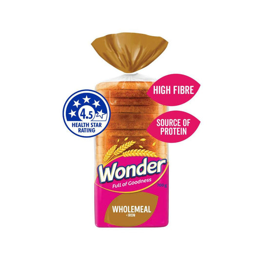 Wonder Bread Wholemeal Plus Iron - 700g