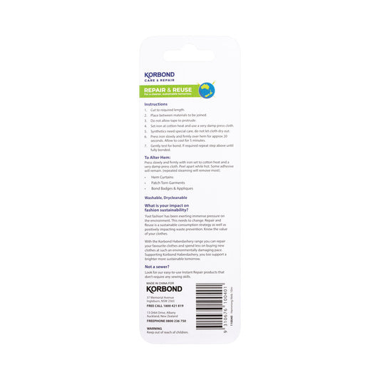 Korbond Iron On Viledon Tape - 1 each