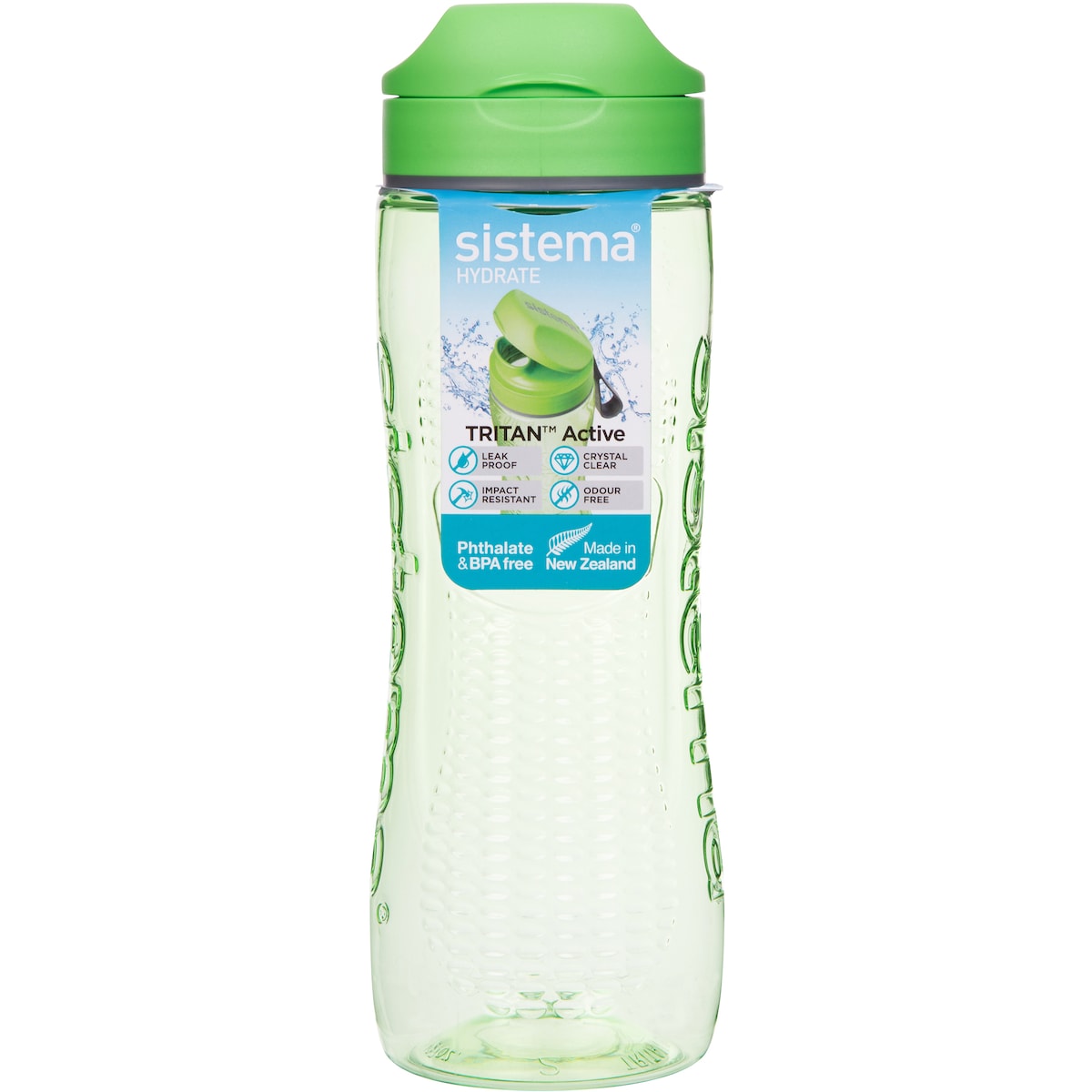 Sistema Hydrate Tritan Active Bottle Assorted 800ml Each