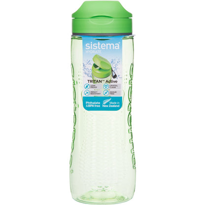 Sistema Hydrate Tritan Active Bottle Assorted 800ml Each