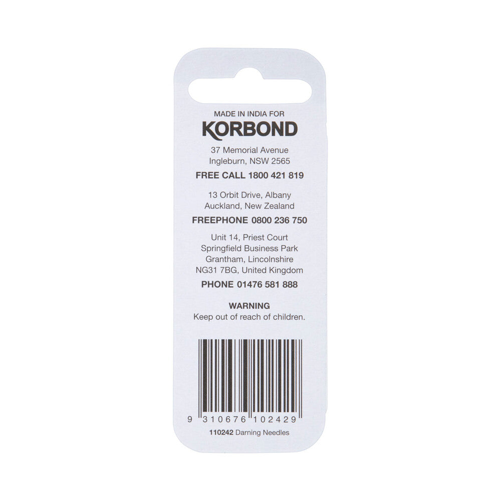 Korbond Needles Darning - 1 each
