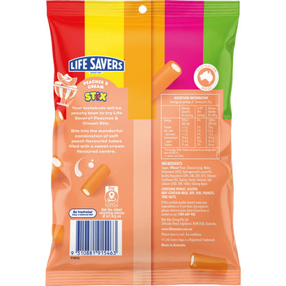 Life Savers Peaches & Cream Stix 200g