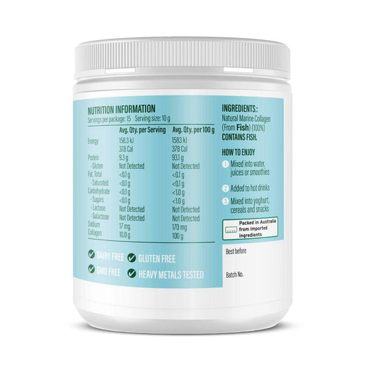 Life Botanics Marine Collagen Unflavoured Powder - 150g