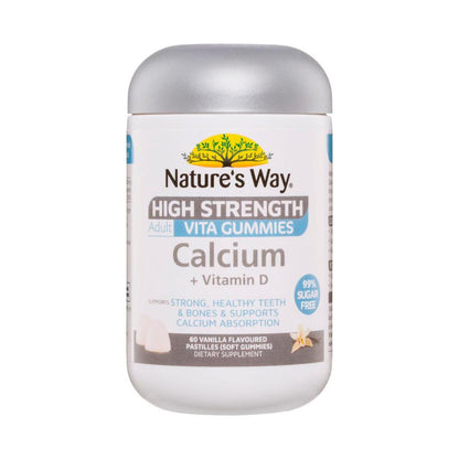 Nature's Way High Strength Adult Vita Gummies Calcium + Vitamin D - 60 Pack