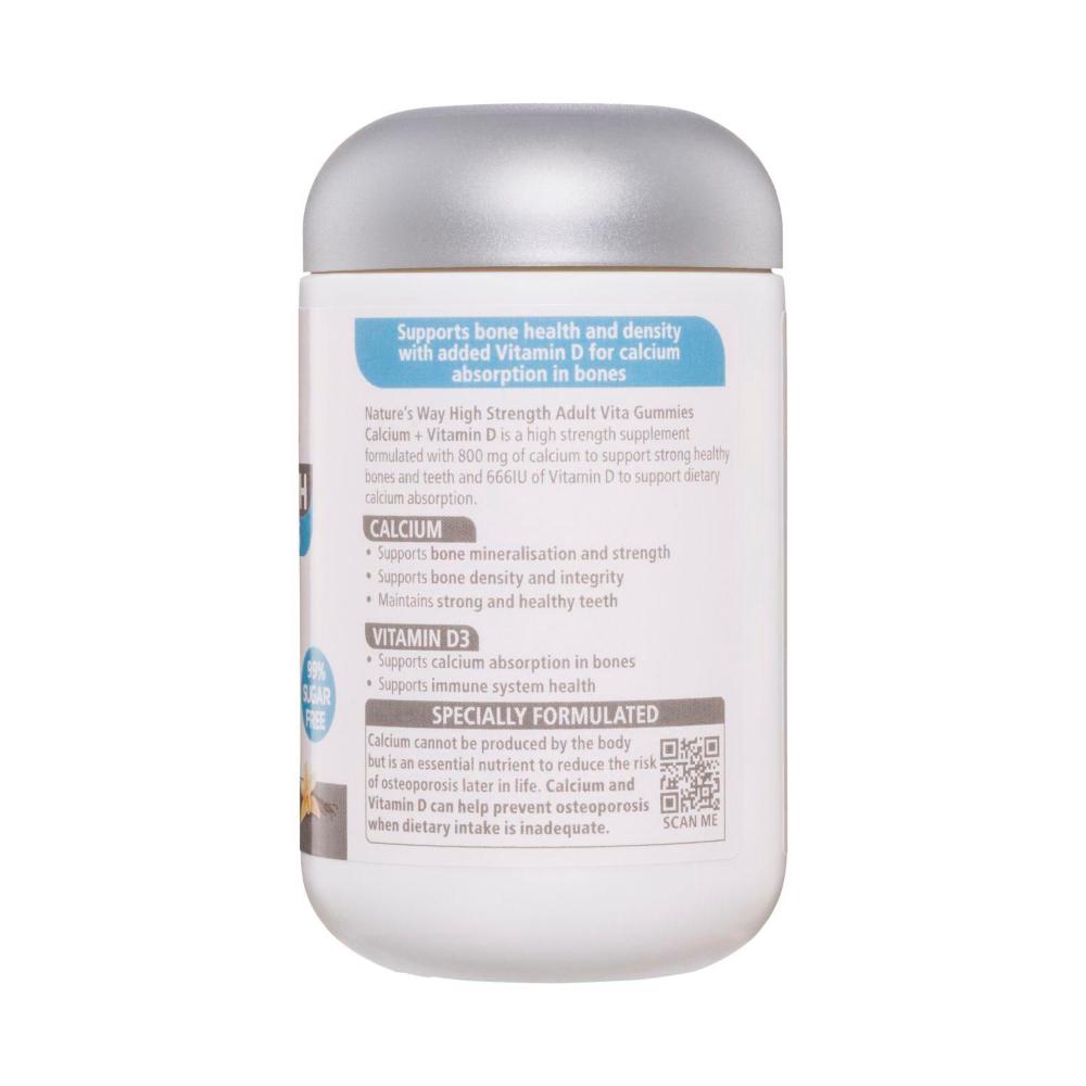 Nature's Way High Strength Adult Vita Gummies Calcium + Vitamin D - 60 Pack