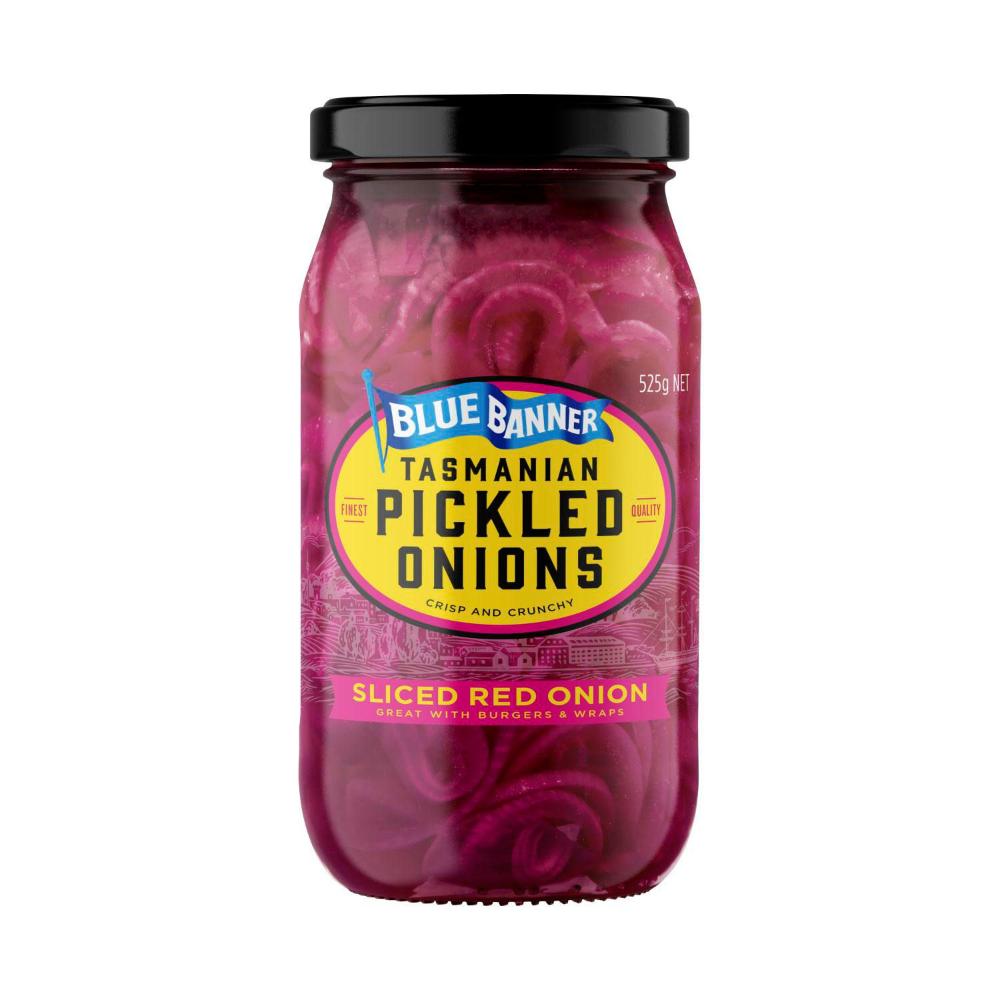Blue Banner Sliced Red Onion - 525g