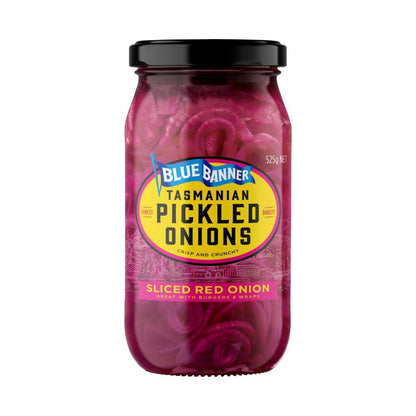 Blue Banner Sliced Red Onion - 525g