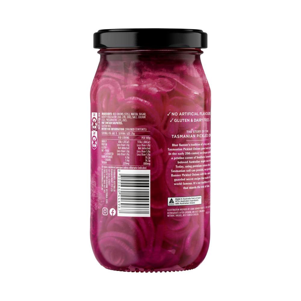 Blue Banner Sliced Red Onion - 525g