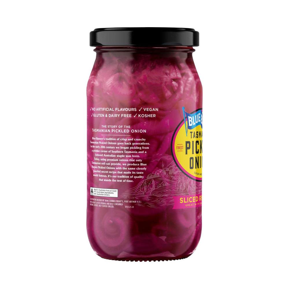 Blue Banner Sliced Red Onion - 525g