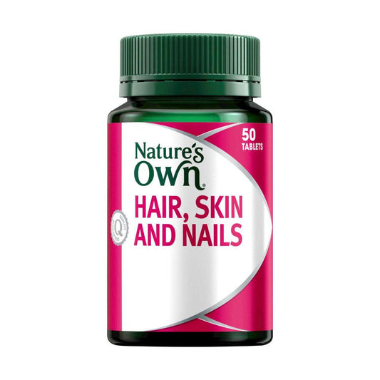 Nature's Own Hair Skin & Nails Tablets with Biotin - 50 pack