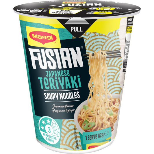 Maggi Fusian Instant Noodles Japanese Teriyaki Flavour Cup 62g