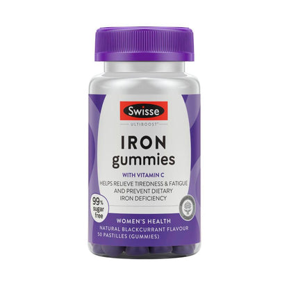 Swisse Ultiboost Iron Gummies For Women's Health - 50 pack