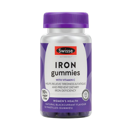 Swisse Ultiboost Iron Gummies For Women's Health - 50 pack