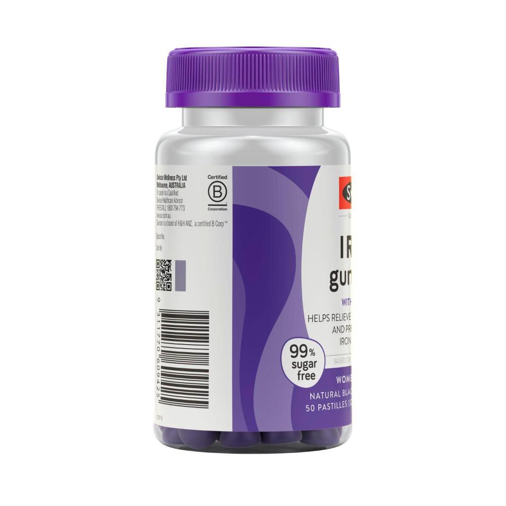 Swisse Ultiboost Iron Gummies For Women's Health - 50 pack